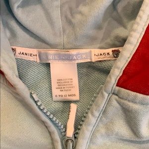 Janie and Jack Shirts & Tops - Janie and Jack zip up hoodie sweatshirt Janie and Jack Shirts & Tops - Janie and Jack zip up hoodie sweatshirt